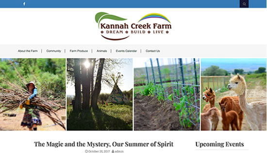 Kannah Creek Farm Blog and Website Design and Development